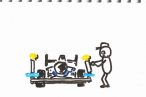 TOYz BAR◆ミニ四駆の フロントローラー部分、ビス曲がり対策で組みなおし。ファーストトライパーツセットの組み方ってどうかな？