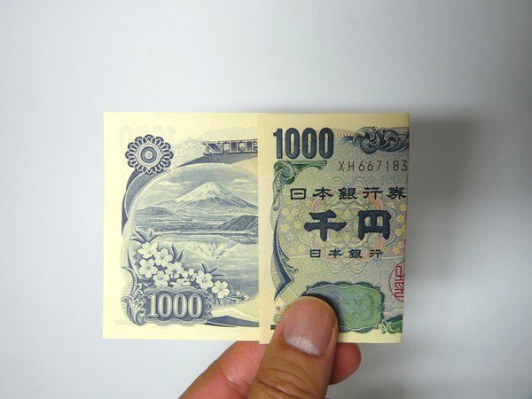 SiSO-LAB☆千円札や一万円札を簡単に３つ折りする方法。