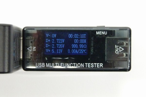 SiSO-LAB☆RouteR RT-USBVAX・信号線電圧表示。