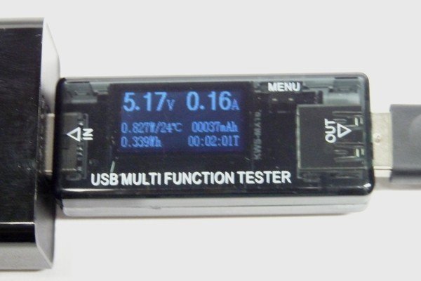 SiSO-LAB☆RouteR RT-USBVAX・充電状態測定。