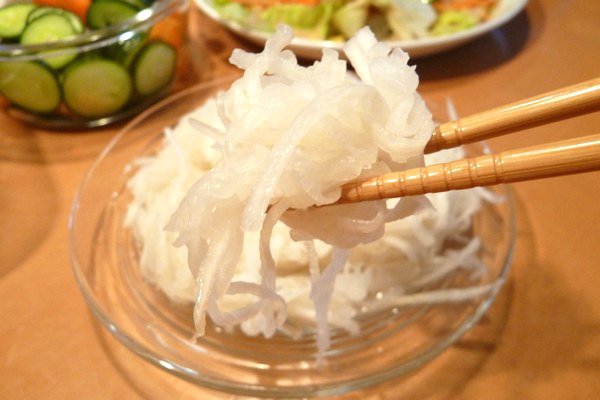 SiSO-LAB☆100均つま切り専用ピーラーで大根の甘酢サラダ。
