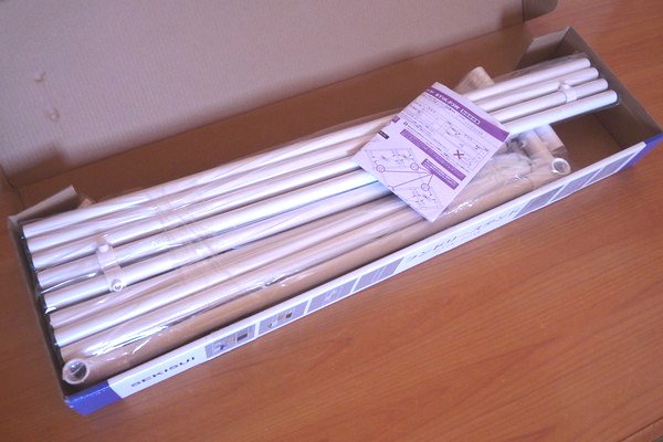 SiSO-LAB☆折りたたみランドリースタンドSTIK-P3W。室内干しに便利。組立。