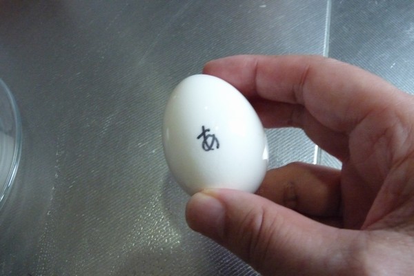 SiSO-LAB☆ダイソーたまごプッチン穴あけ器で上手にゆで卵実験。穴あき卵。