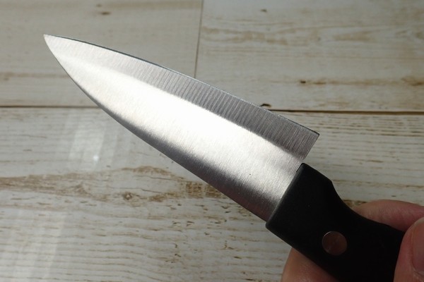 SiSO-LAB☆100均小出刃包丁で魚を三枚おろし。この100均小出刃包丁、なぜか両刃。
