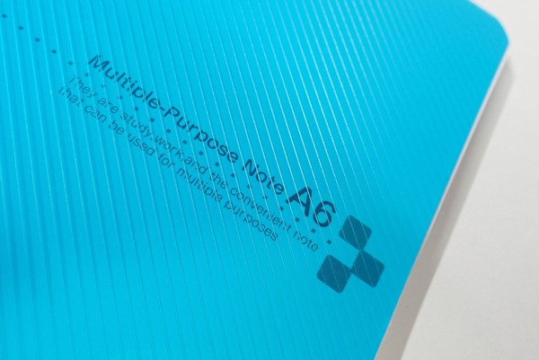 百均浪漫◆表／背表紙共に樹脂板のA6サイズ リングノート、ミシン目入りでカットもきれい ＠100均 セリア