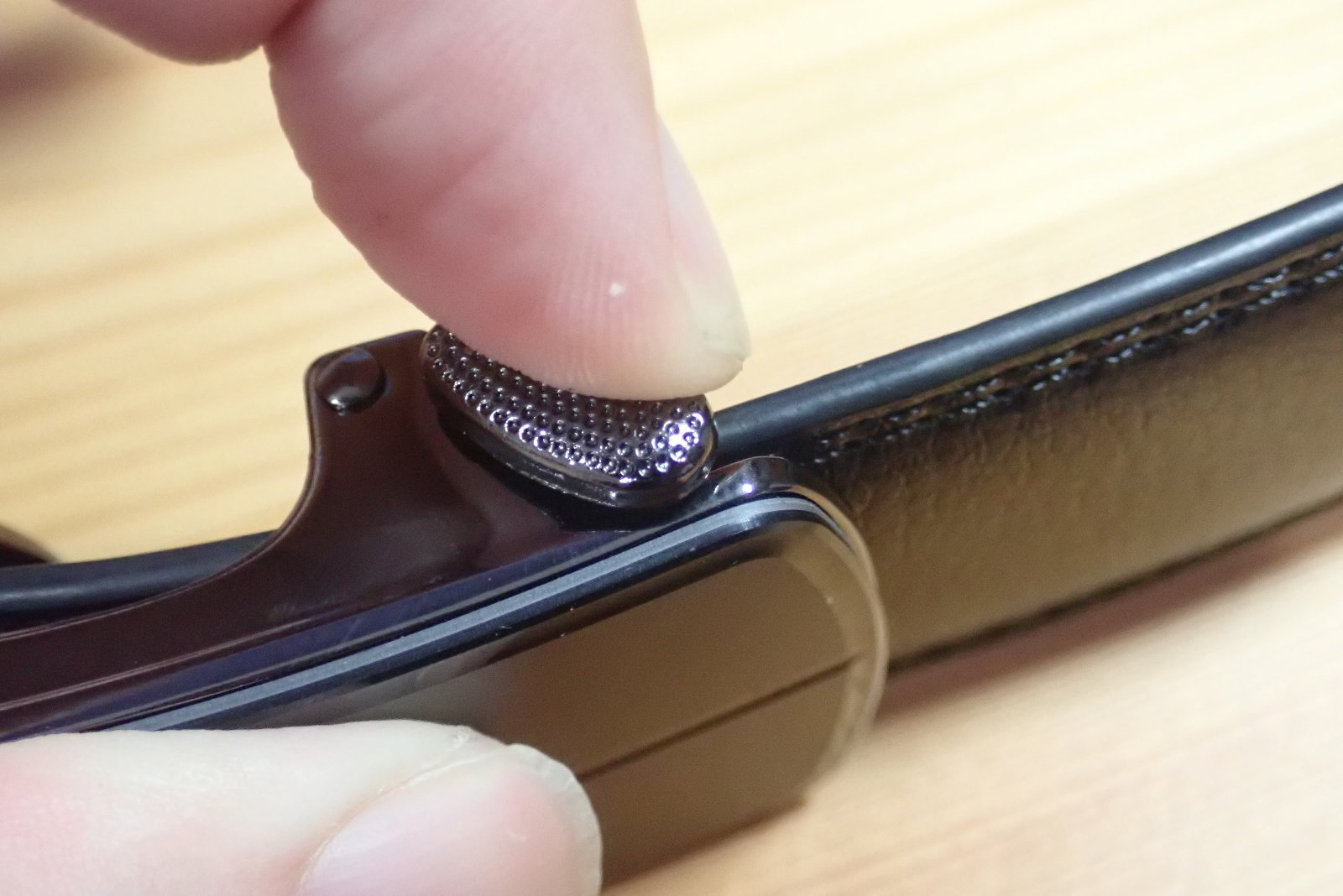剣先内側オートロック剣先隠しベルト ( 幅3.5cm 最長130cm ブラック)
