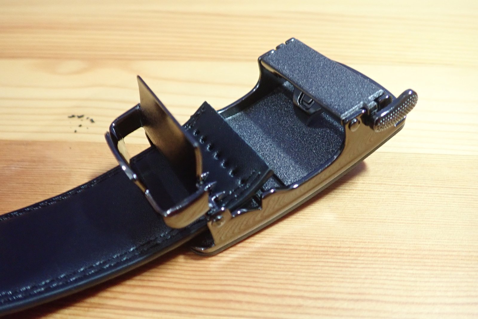 剣先内側オートロック剣先隠しベルト ( 幅3.5cm 最長130cm ブラック)